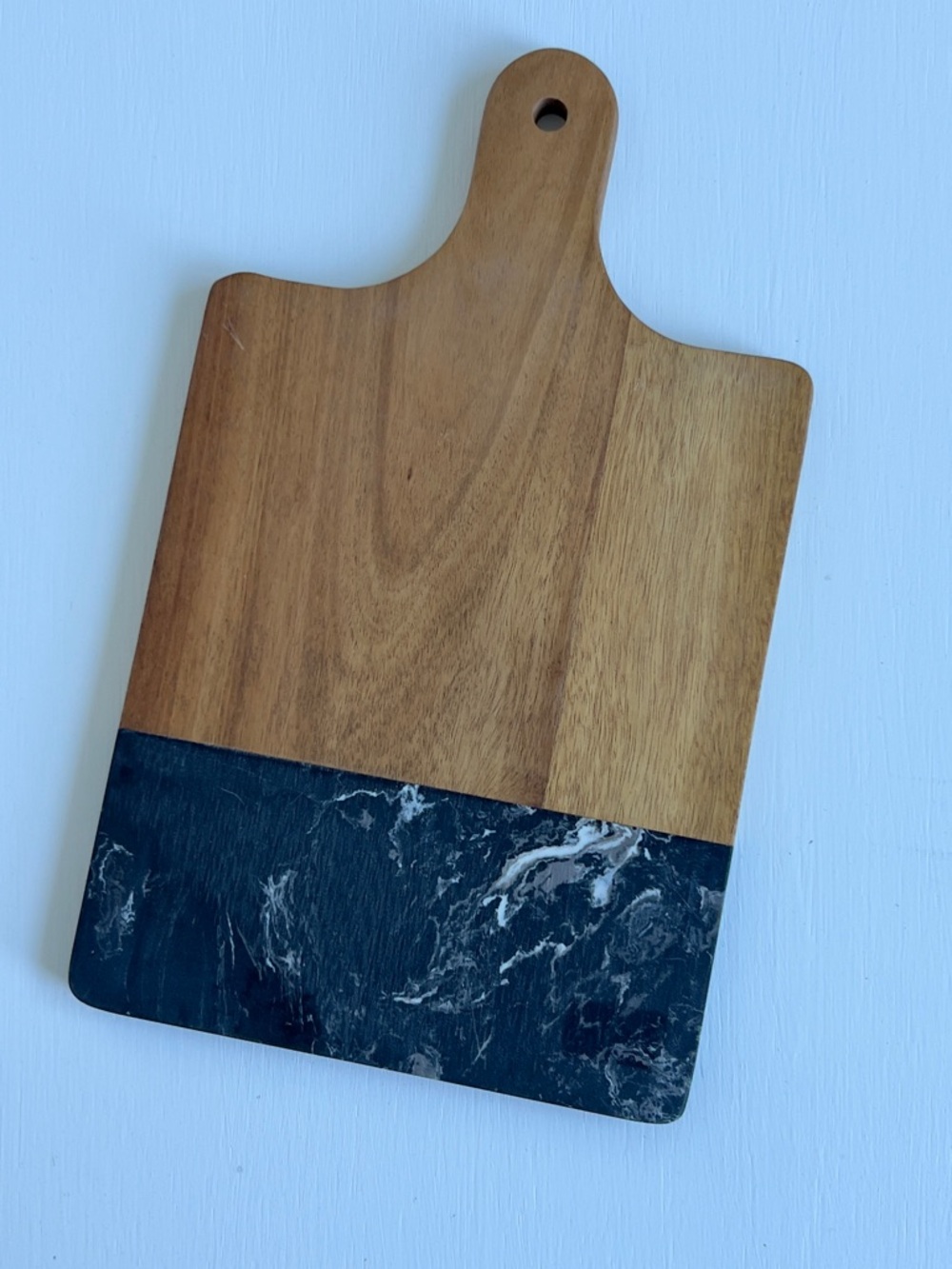 Acacia Wood & Black Marble cutting Board